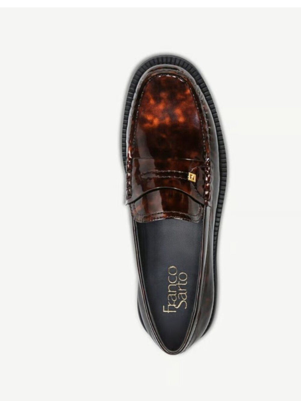 NEW Franco Sarto $130 Yulisa Loafer Color: Tortoise Patent Leather SZ-10M - Picture 9 of 12